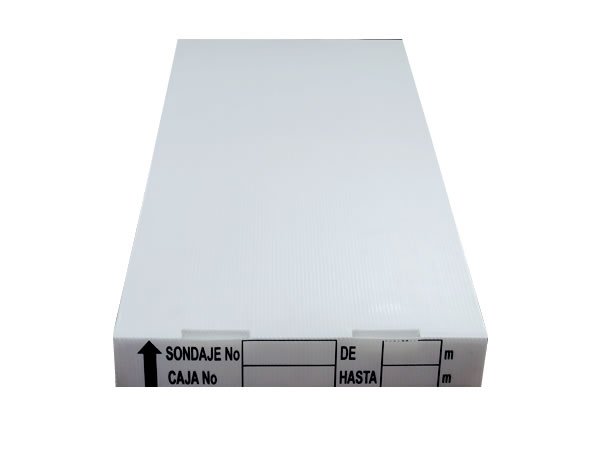 Cajas para Testigos de Perforación en Plástico Corrugado HTW, HQ, NQ y BQ
