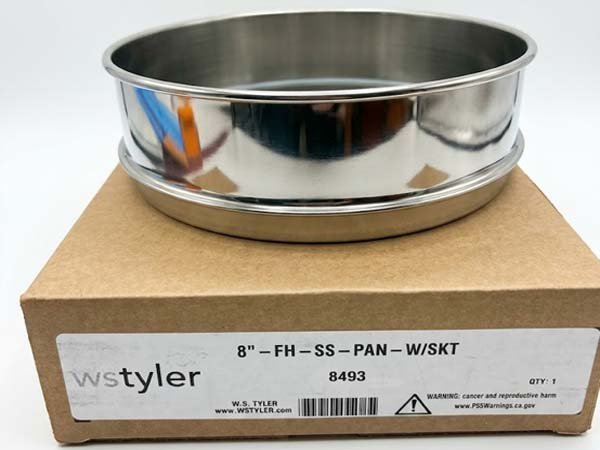 Fondo de Acero Inoxidable para Tamiz DE 8&rdquo; W.S. TYLER.