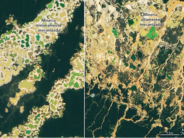 La NASA usará satélites para rastrear minería ilegal y deforestación en Perú