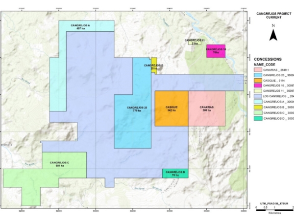 Lumina Gold Completes Consolidation of the Cangrejos Concession Package