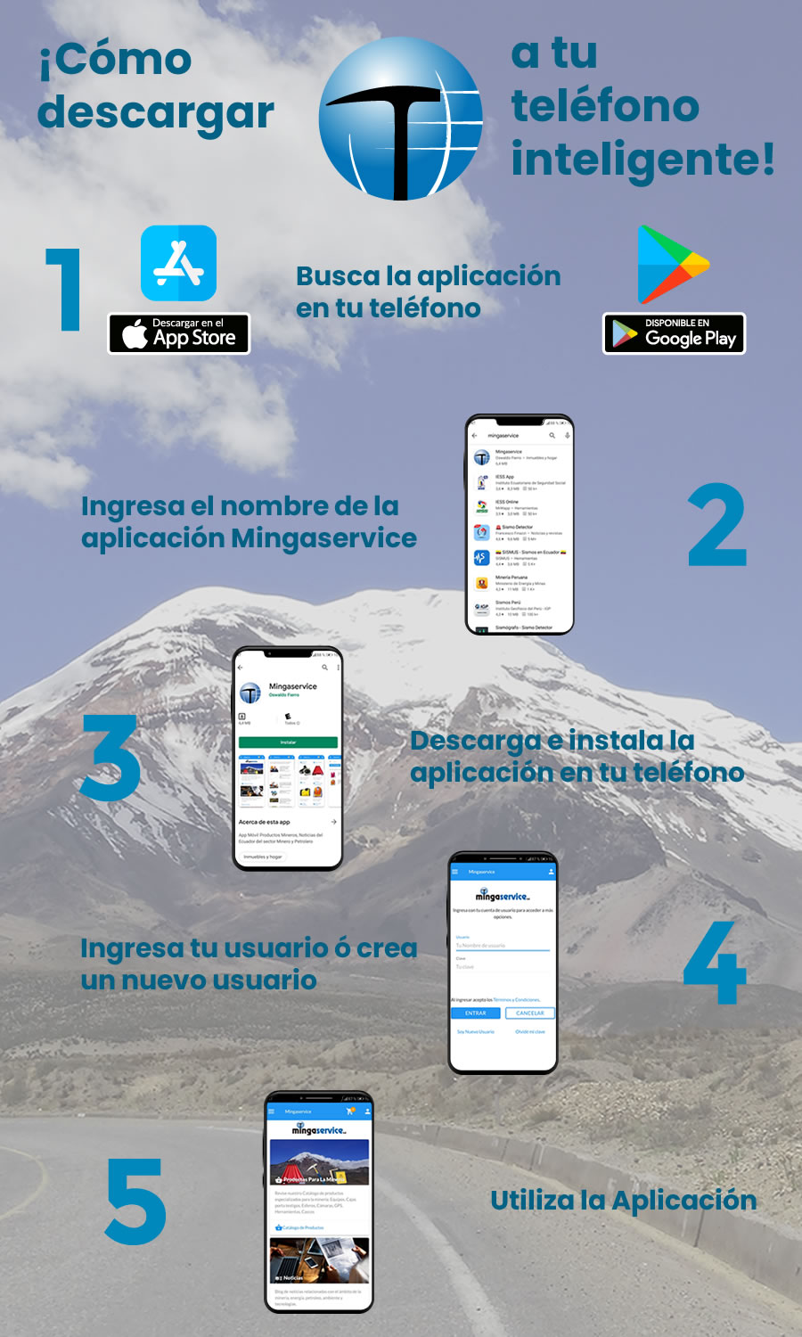 Cómo descargar Mingaservice App